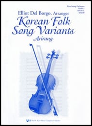 Korean Folk Song Variants Orchestra sheet music cover Thumbnail